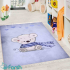 دکتر فرش - فرش اتاق کودک - فرش کودک محتشم مدل 100284 رنگ آبی فرش کودک 1