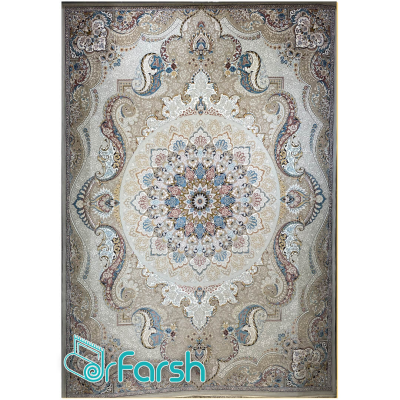 دکتر فرش - فرش 700 شانه - فرش 700 شانه قیطران طرح پریوش رنگ کرم پریوش، طرحی جدید از قیطران