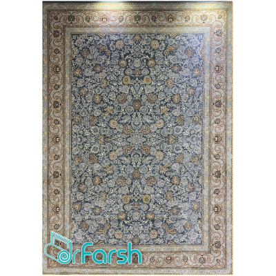 دکتر فرش - فرش 700 شانه - فرش 700 شانه قیطران طرح سایه رنگ آبی طرح سایه؛ فرشی جدید از قیطران