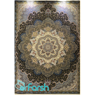 دکتر فرش - فرش 700 شانه - فرش 700 شانه قیطران طرح گلپری رنگ سرمه ای گلپری؛ طرحی جدید از قیطران