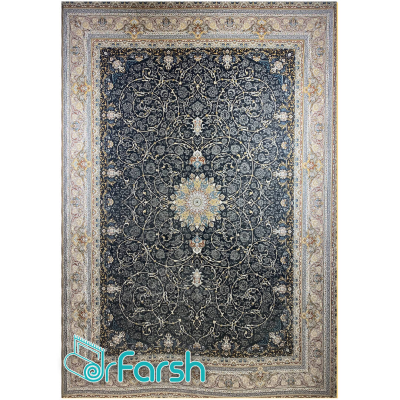 دکتر فرش - فرش 1200 شانه - فرش 1200 شانه قیطران طرح شکوه رنگ نوک مدادی شکوه؛ طرحی جدید از قیطران