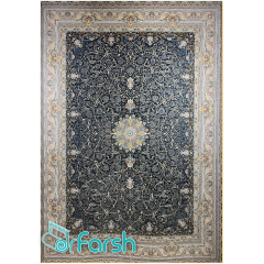 فرش 1200 شانه قیطران طرح شکوه رنگ نوک مدادی