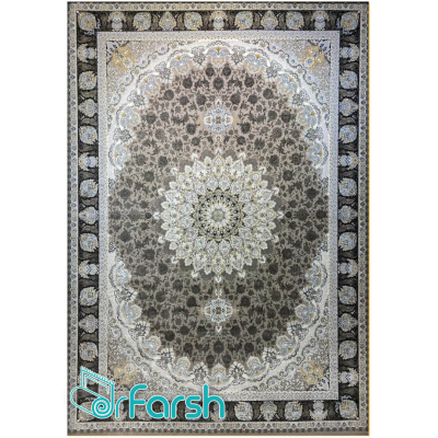 دکتر فرش - 1200 شانه میکرو اکریلیک - فرش 1200 شانه قیطران طرح الهه رنگ خاکستری الهه؛ طرحی جدید از قیطران