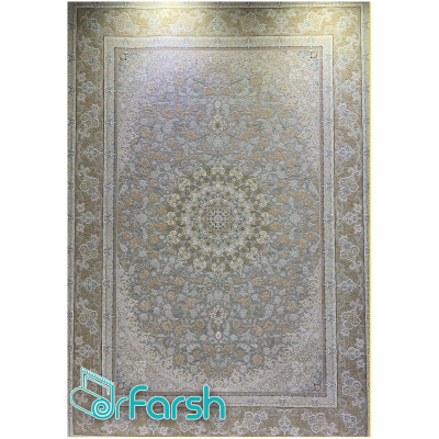 دکتر فرش - فرش 1200 شانه - فرش 1200 شانه قیطران طرح مهرخ رنگ فیلی + ارسال رایگان + امکان خرید اقساطی | دکترفرش