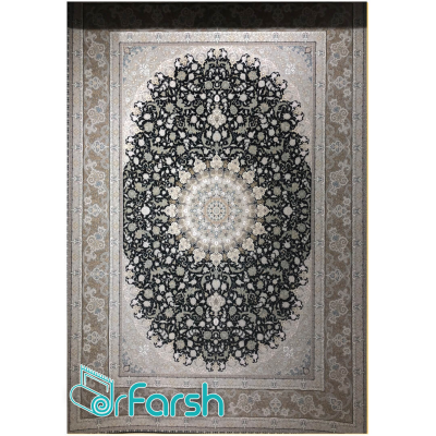 دکتر فرش - فرش 1200 شانه - فرش 1200 شانه قیطران طرح مهرخ رنگ نوک مدادی مهرخ؛ طرحی جدید از قیطران