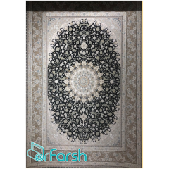 فرش 1200 شانه قیطران طرح مهرخ رنگ نوک مدادی