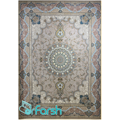 دکتر فرش - فرش 1200 شانه - فرش 1200 شانه قیطران طرح مانی رنگ نسکافه ای مانی؛ طرحی جدید از قیطران