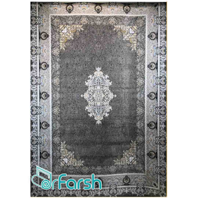 دکتر فرش - 1200 شانه میکرو اکریلیک - فرش 1200 شانه قیطران طرح دریا رنگ طوسی + ارسال رایگان + امکان خرید اقساطی | دکترفرش