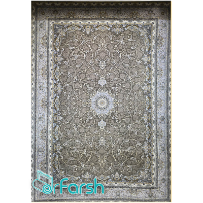 دکتر فرش - 1200 شانه میکرو اکریلیک - فرش 1200 شانه قیطران طرح شبنم رنگ طوسی شبنم؛ طرحی جدید از قیطران