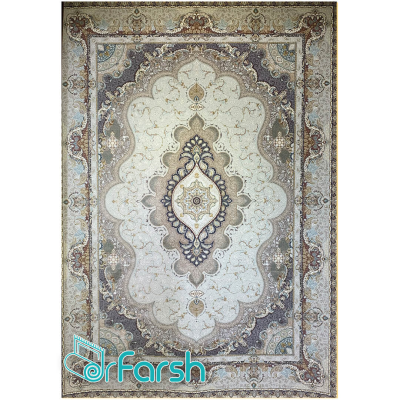 دکتر فرش - فرش 1500 شانه - فرش 1500 شانه قیطران طرح شیفته رنگ کرم شیفته؛ طرحی جدید از قیطران