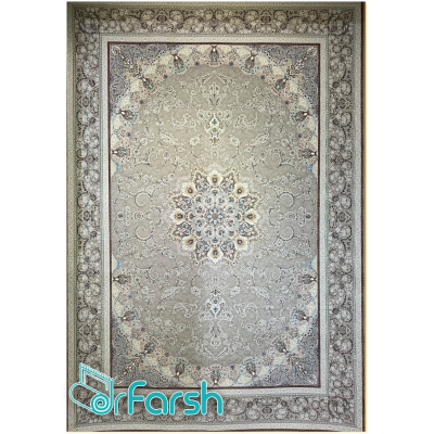 دکتر فرش - فرش 1500 شانه - فرش 1500 شانه قیطران طرح سلنا رنگ فیلی + ارسال رایگان + خرید اقساطی | دکترفرش