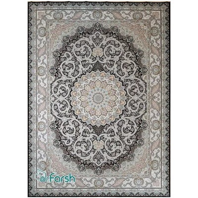 دکتر فرش - فرش 1500 شانه - فرش 1500 شانه قیطران طرح مستانه رنگ قهوه ای مستانه؛ طرحی جدید از قیطران