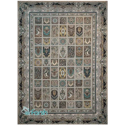 دکتر فرش - فرش 1500 شانه - فرش 1500 شانه قیطران طرح مهرو رنگ فیلی مهرو؛ طرحی جدید از قیطران