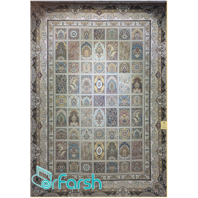 دکتر فرش - فرش 1500 شانه - فرش 1500 شانه قیطران طرح مهرو رنگ نسکافه ای مهرو؛ طرحی جدید از قیطران