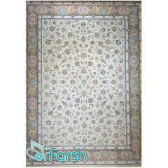 فرش 700 شانه قیطران طرح فرانک رنگ کرم