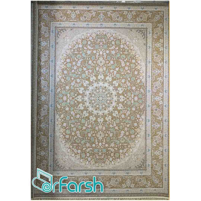 دکتر فرش - فرش 1200 شانه - فرش 1200 شانه قیطران طرح مهرخ رنگ نسکافه ای + ارسال رایگان + امکان خرید اقساطی | دکترفرش