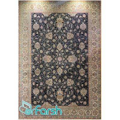 دکتر فرش - فرش 700 شانه - فرش 700 شانه فرناز طرح فرناز رنگ سرمه ای فرناز؛ طرحی جدید از قیطران