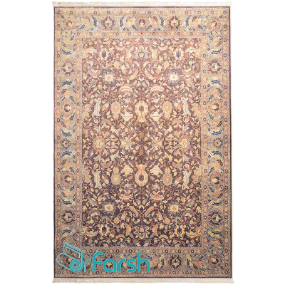 دکتر فرش - فرش وینتیج (کهنه نما) - فرش وینتیج محتشم مدل 100600 رنگ کرم + ارسال رایگان + امکان خرید اقساطی | دکترفرش