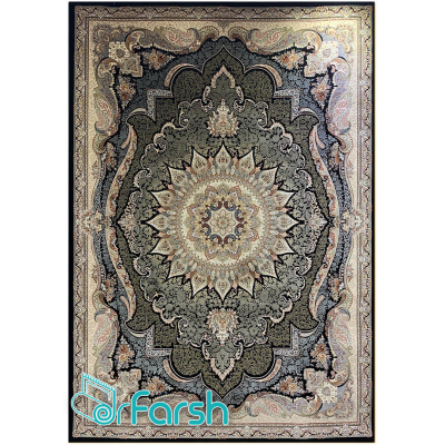 دکتر فرش - فرش 700 شانه - فرش 700 شانه قیطران طرح روژان رنگ سرمه ای روژان؛ طرحی جدید از قیطران