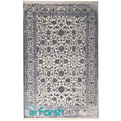 دکتر فرش - فرش وینتیج (کهنه نما) - فرش وینتیج محتشم مدل 100603 رنگ کرم + ارسال رایگان + امکان خرید اقساطی | دکترفرش