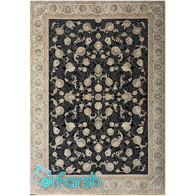 دکتر فرش - فرش 700 شانه - فرش 700 شانه قیطران طرح فیلا رنگ سرمه ای فیلا؛ طرحی جدید از قیطران