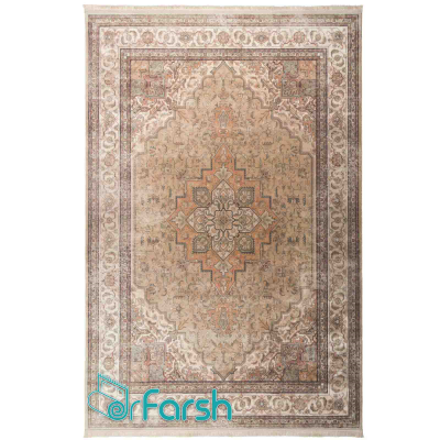 دکتر فرش - فرش وینتیج (کهنه نما) - فرش وینتیج محتشم مدل 100626 رنگ بادامی  + ارسال رایگان + خرید اقساطی | دکترفرش