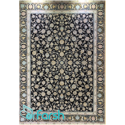 دکتر فرش - فرش 700 شانه - فرش 700 شانه قیطران طرح فرانک رنگ سرمه ای فرانک؛ طرحی جدید از قیطران