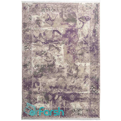 دکتر فرش - فرش وینتیج (کهنه نما) - فرش وینتیج محتشم مدل 100629 رنگ بنفش  + ارسال رایگان + خرید اقساطی | دکترفرش