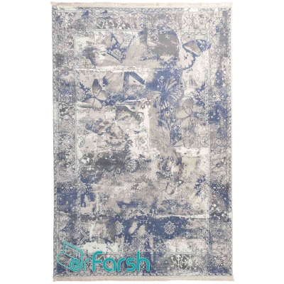 دکتر فرش - فرش وینتیج (کهنه نما) - فرش وینتیج محتشم مدل 100629 رنگ آبی  + ارسال رایگان + خرید اقساطی | دکترفرش