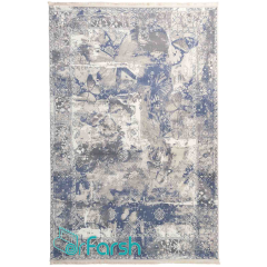 فرش وینتیج محتشم مدل 100629 رنگ آبی