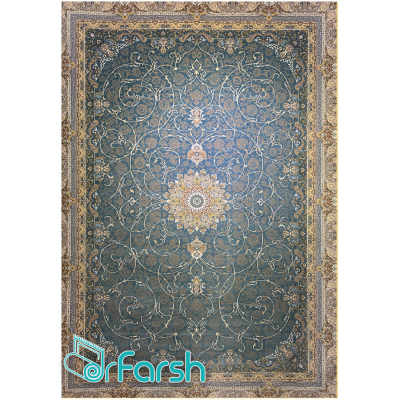 دکتر فرش - فرش 1200 شانه - فرش 1200 شانه قیطران طرح شکوه رنگ آبی شکوه؛ طرحی جدید از قیطران