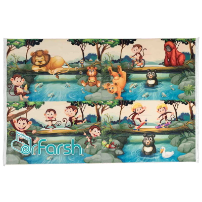 دکتر فرش - فرش اتاق کودک - فرش کودک محتشم مدل 100217 فرش کودک