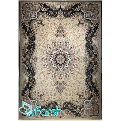 دکتر فرش - فرش 700 شانه - فرش 700 شانه قیطران طرح مهتاب رنگ کرم مهتاب؛ طرحی جدید از قیطران