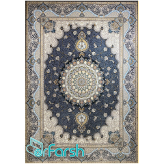 فرش 1200 شانه قیطران طرح مانی رنگ نوک مدادی