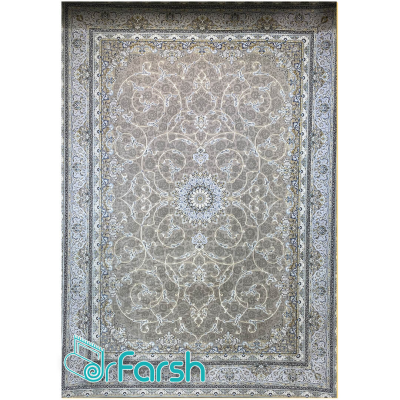 دکتر فرش - 1200 شانه میکرو اکریلیک - فرش 1200 شانه قیطران طرح شبنم رنگ خاکستری شبنم؛ طرحی جدید از قیطران