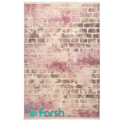 دکتر فرش - فرش ماشینی مدرن - فرش مدرن محتشم مدل 100410 رنگ یاسی فرش مدرن