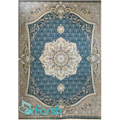 دکتر فرش - فرش 1200 شانه - فرش 1200 شانه قیطران طرح دلنواز رنگ آبی دلنواز؛ طرحی جدید از قیطران