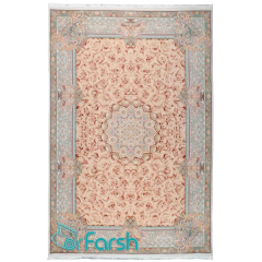 فرش مدرن محتشم مدل 100415 رنگ سالمون