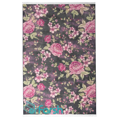 دکتر فرش - فرش ماشینی مدرن - فرش مدرن محتشم مدل 100443 رنگ خاکستری فرش مدرن