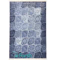 فرش چهل تکه محتشم مدل 100507 رنگ آبی