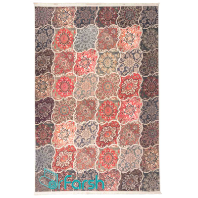 دکتر فرش - فرش چهل تکه - فرش چهل تکه محتشم مدل 100507 چند رنگ فرش چهل تکه