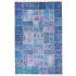 دکتر فرش - فرش چهل تکه - فرش چهل تکه محتشم مدل 100511 رنگ آبی فرش چهل تکه - تصویر کوچک