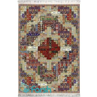 دکتر فرش - فرش چهل تکه - فرش چهل تکه محتشم مدل 100517 فرش چهل تکه