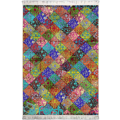 دکتر فرش - فرش چهل تکه - فرش چهل تکه محتشم مدل 100518 فرش چهل تکه