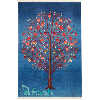 دکتر فرش - فرش سنتی - فرش سنتی محتشم مدل 100306 رنگ آبی فرش سنتی