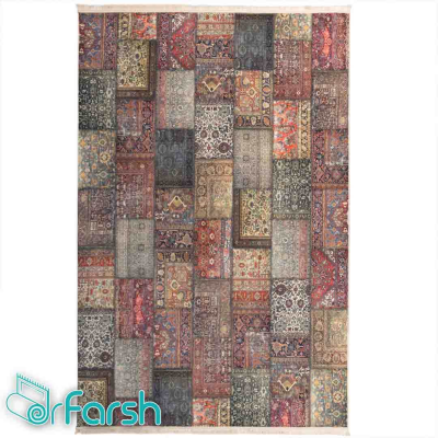 دکتر فرش - فرش چهل تکه - فرش چهل تکه محتشم مدل 100500 فرش چهل تکه