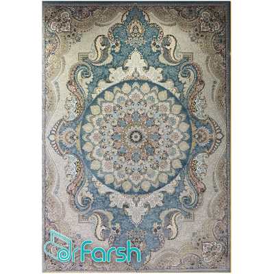 دکتر فرش - فرش 700 شانه - فرش 700 شانه قیطران طرح پریوش رنگ آبی پریوش؛ طرحی جدید از قیطران