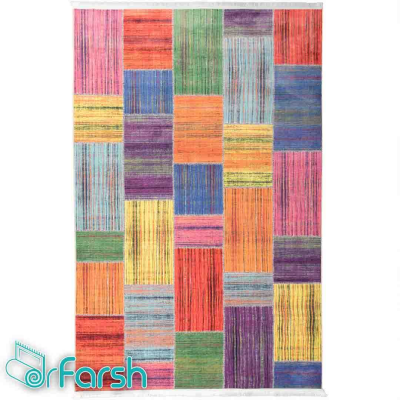 دکتر فرش - فرش چهل تکه - فرش چهل تکه محتشم مدل 100504 فرش چهل تکه