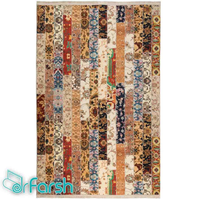 دکتر فرش - فرش چهل تکه - فرش چهل تکه محتشم مدل 100505 فرش چهل تکه