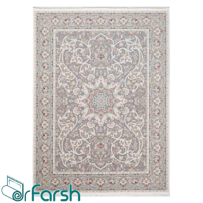 دکتر فرش - فرش 1200 شانه - فرش 1200 شانه زرین سیلک مدل 1420 ارسال رایگان + خرید اقساطی | دکترفرش